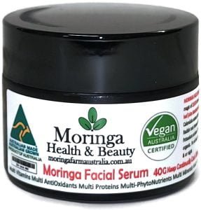 AUSTRALIAN Moringa FACIAL SERUM - Anti-Oxidant intensive 40G in NEW JAR