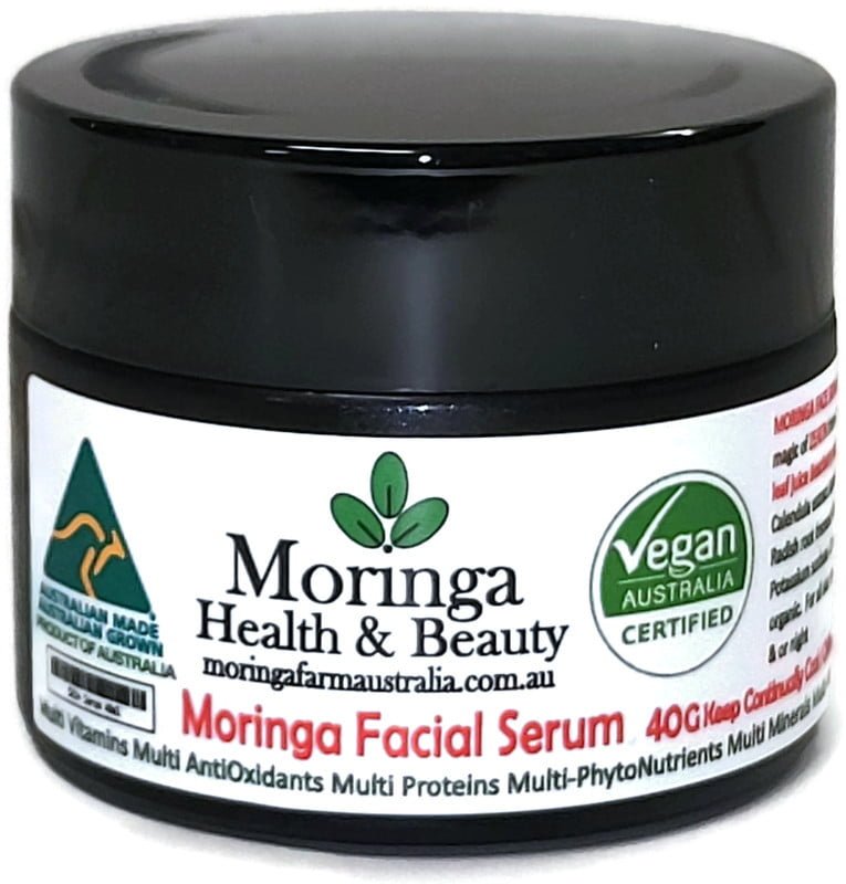 AUSTRALIAN Moringa FACIAL SERUM - Anti-Oxidant intensive 40G in NEW JAR