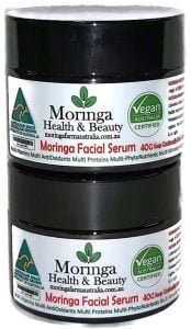 AUSTRALIAN Moringa FACIAL SERUM - Anti-Oxidant intensive 40G X 2 Jars = 80G