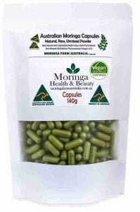AUSTRALIAN Moringa in VEG. CAPSULES 140G. apprx 265-300 caps Made To Order.
