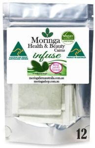 AUSTRALIAN Moringa TEA BAGS. Moringa LEAF with Charmomile, 2G Sachets X 12 Bags