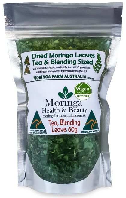 AUSTRALIAN Moringa DRIED LEAVES 60G -As Tea or for Blending - Made To Order
